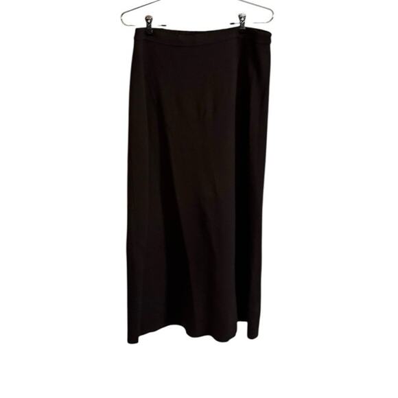 VTG Karen Lessly Maxi Women Skirt Brown 100% Acrylic Pull On Pencil Large Retro - Picture 1 of 4